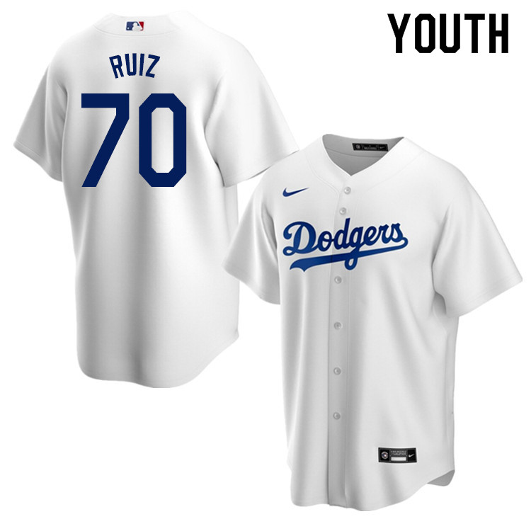 Nike Youth #70 Keibert Ruiz Los Angeles Dodgers Baseball Jerseys Sale-White